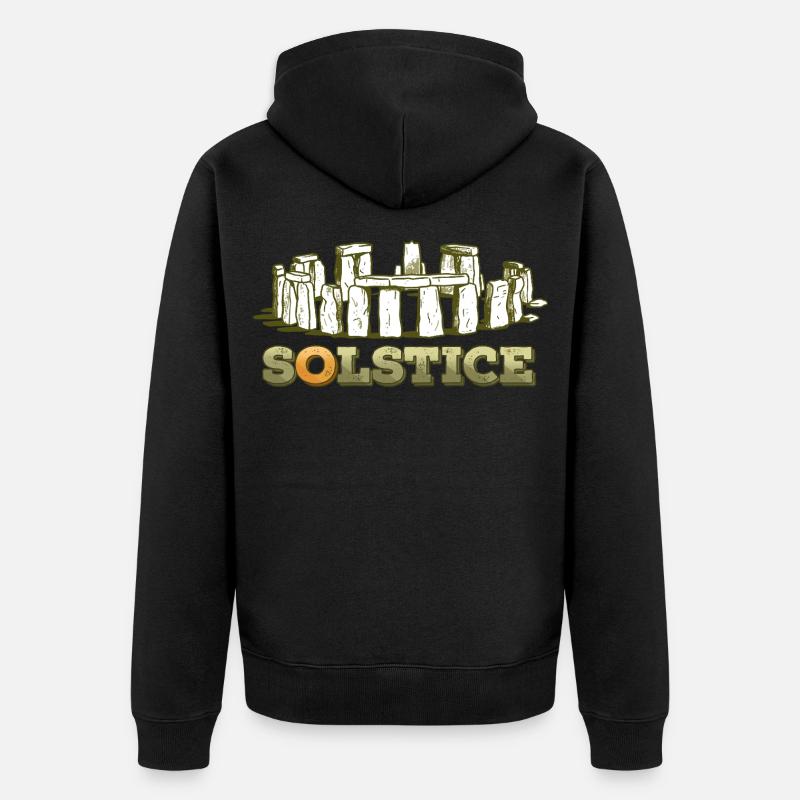 Litha Pagan Solstice d’été Midsommar - Veste à capuche bio Premium Unisexe - noir