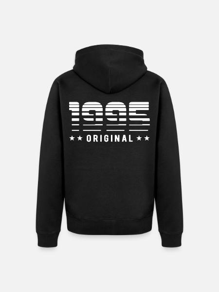 Original 1995 Édition Limitée - Anniversaire - Veste à capuche bio Premium Unisexe - noir
