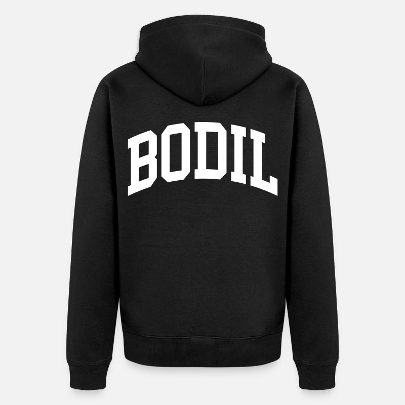Bodil - Veste à capuche bio Premium Unisexe - noir