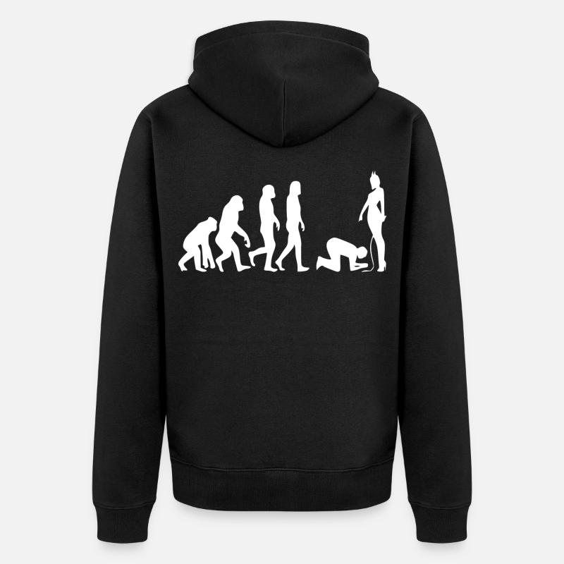 Homme évolution - Veste à capuche bio Premium Unisexe - noir