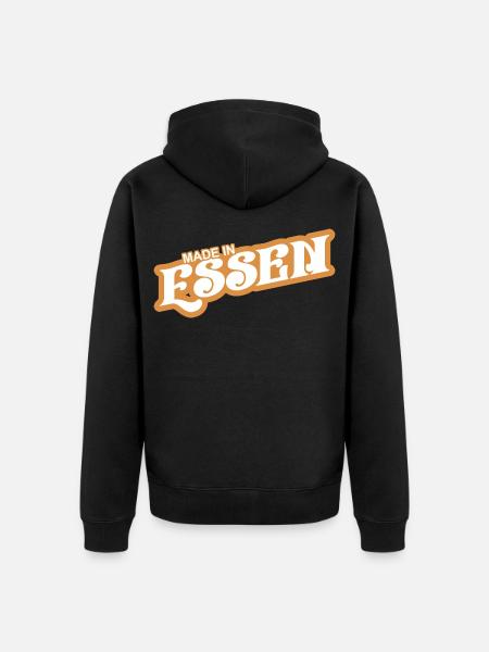 Essen - because it's your city! - Unisex Premium Organic Zip Hoodie - black