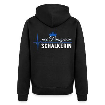 Nix Prinzessin - Schalkerin - ECG Pulse Cadeau - Veste à capuche bio Premium Unisexe - noir - Dos - Nico (187cm)