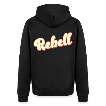 rebelle dieb rowdy rebelle bandit hustler gang crime - Veste à capuche bio Premium Unisexe - noir - Dos - Nico (187cm)