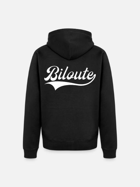 Biloute Expression Ch'ti Nordiste - Veste à capuche bio Premium Unisexe - noir