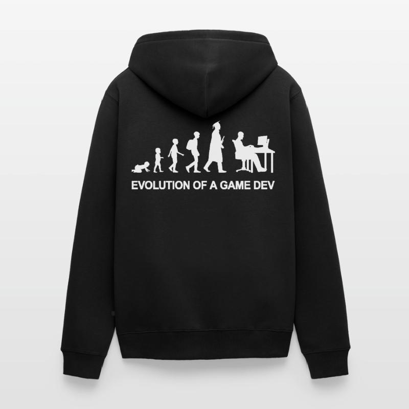 Game Developer Evolution Unisex Premium Bio Zip Hoodie