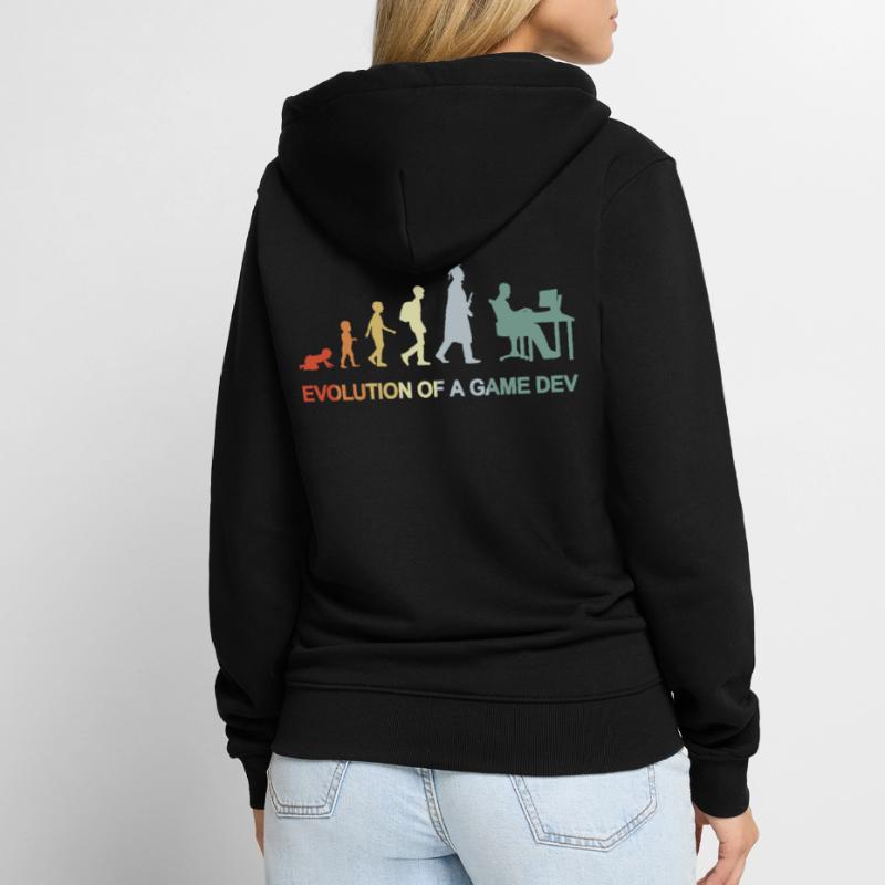Game Dev Evolution Unisex Premium Bio Zip Hoodie