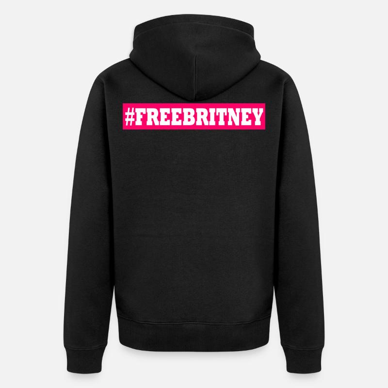 Free britney - Veste à capuche bio Premium Unisexe - noir