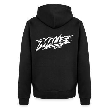 Malle 2026 - Veste à capuche bio Premium Unisexe - noir - Dos - Nico (187cm)