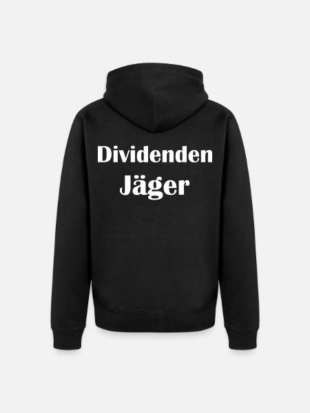 Der Dividendenjäger - Unisex Premium Bio Zip Hoodie - Schwarz