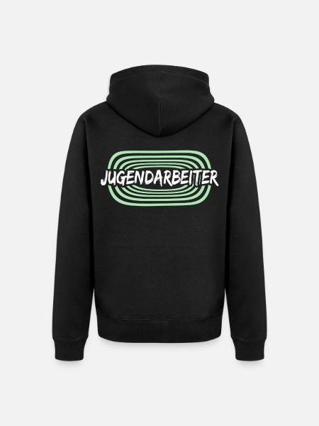 Arbeitskollege Jugendarbeiter - Unisex Premium Bio Zip Hoodie - Schwarz