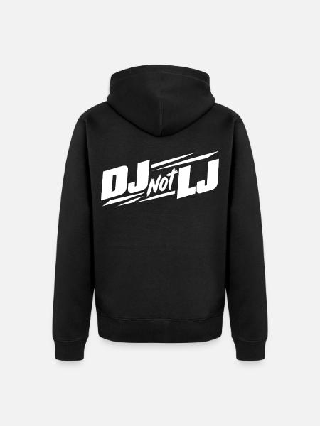 Veranstaltungstechnik DJ not LJ - Unisex Premium Bio Zip Hoodie - Schwarz