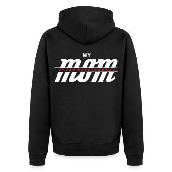 Chemise Ma Maman Le Meilleur Professeur - Veste à capuche bio Premium Unisexe - noir - Dos - Nico (187cm)