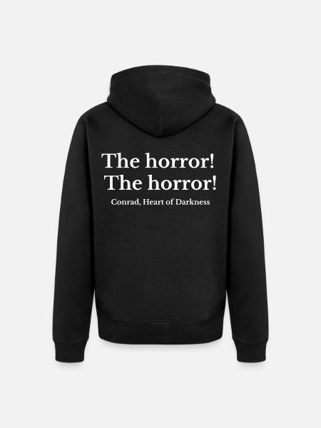 Zitat von Jospeh Conrad - Unisex Premium Bio Zip Hoodie - Schwarz