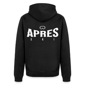 Après-ski - Veste à capuche bio Premium Unisexe - noir - Dos - Nico (187cm)