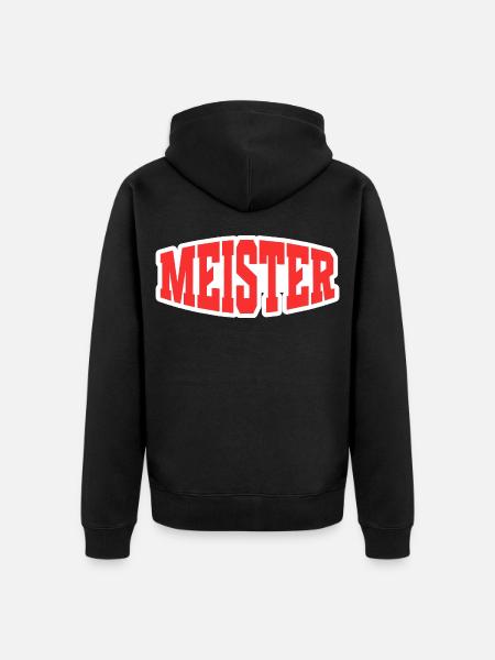 Meister - Unisex Premium Bio Zip Hoodie - Schwarz