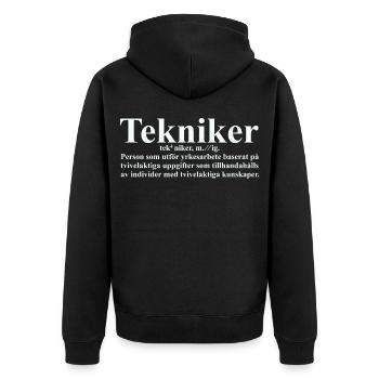 Tekniker - Veste à capuche bio Premium Unisexe - noir - Dos - Nico (187cm)