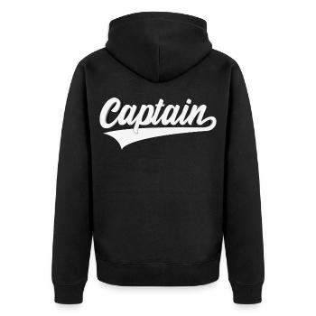 CAPITAINE 3D CAPITAINE SWOOSH - Veste à capuche bio Premium Unisexe - noir - Dos - Nico (187cm)