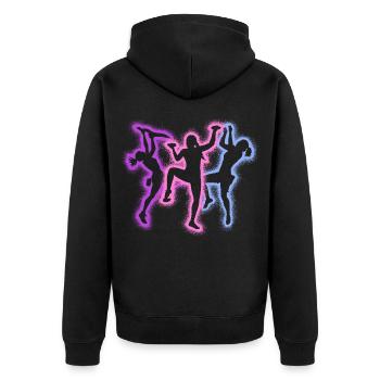 Bloc Grimpeurs Silhouettes Femmes Escalade - Veste à capuche bio Premium Unisexe - noir - Dos - Nico (187cm)