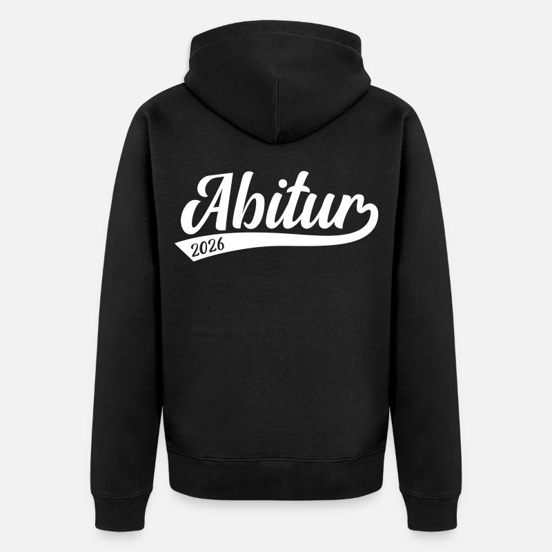 Abitur 2026 Abi - Veste à capuche bio Premium Unisexe - noir