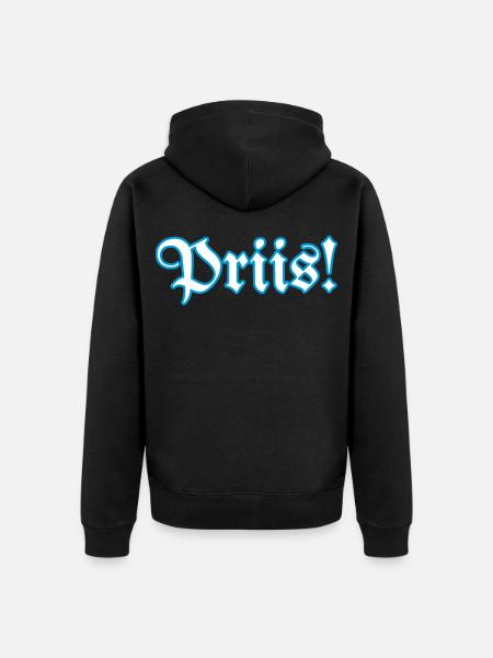 Pris Priiis Snuff - Unisex Premium Organic Zip Hoodie - black