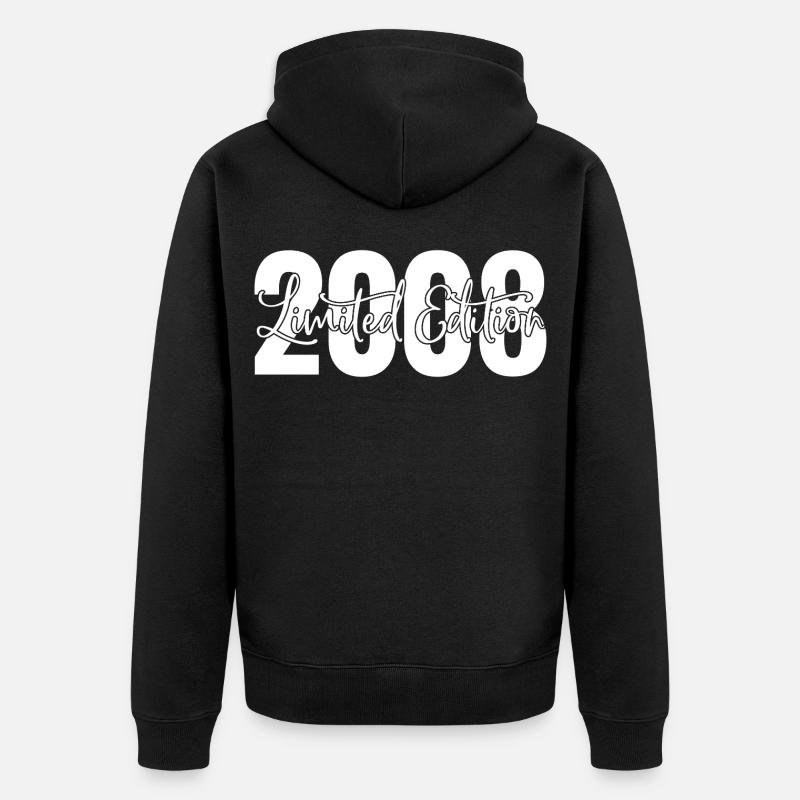 Edition limitée 2008 - Veste à capuche bio Premium Unisexe - noir