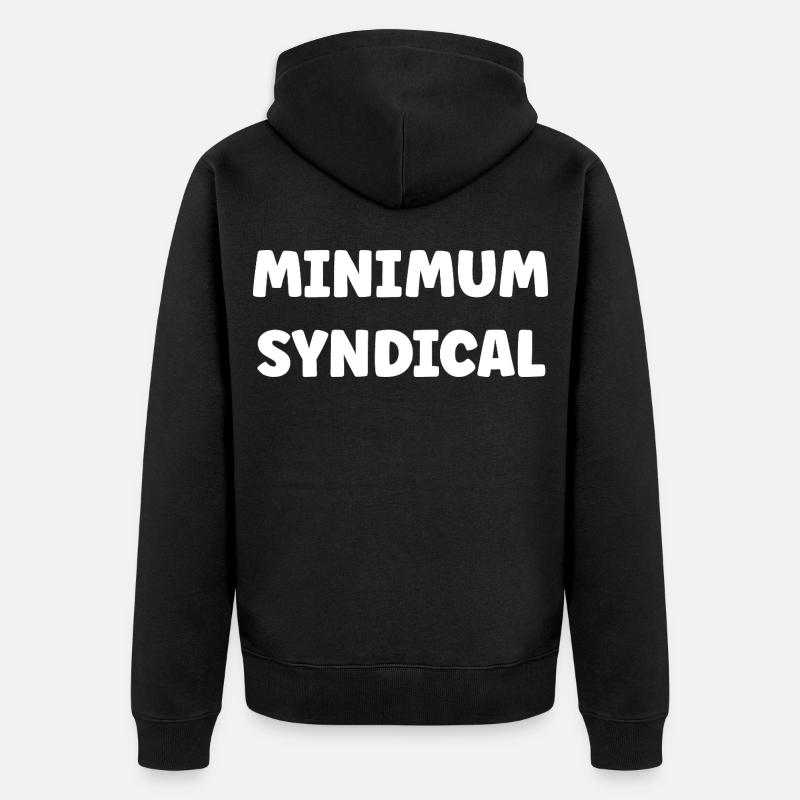 Minimum syndical - Veste à capuche bio Premium Unisexe - noir