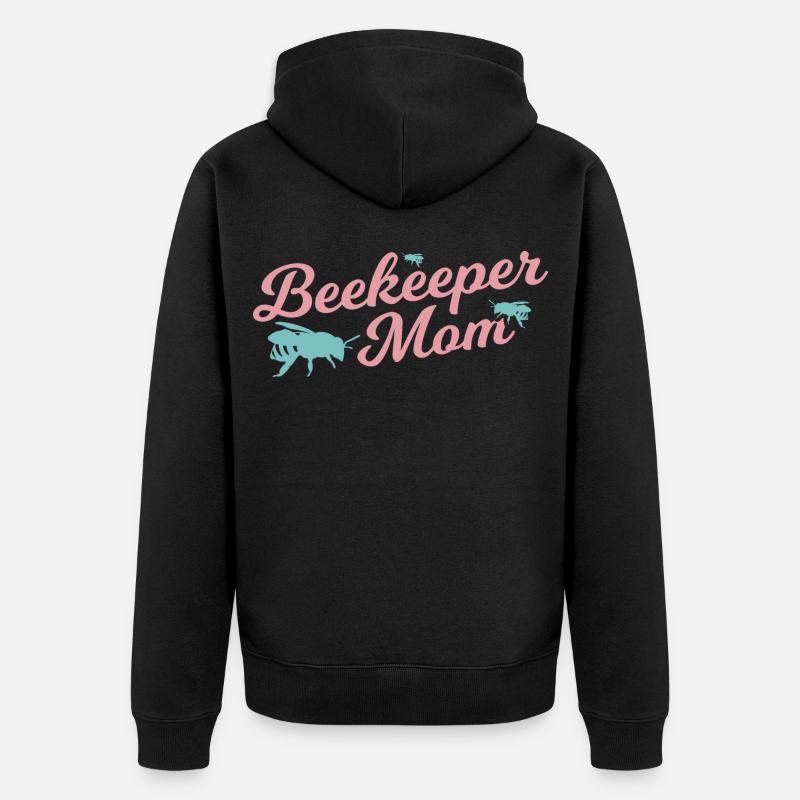 Drôle de maman apicultrice - Veste à capuche bio Premium Unisexe - noir