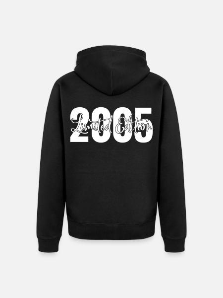 Edition limitée 2005 - Veste à capuche bio Premium Unisexe - noir