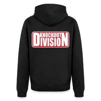 Knockout_Division_MMA_Mixed Arts martiaux - Veste à capuche bio Premium Unisexe - noir - Dos - Nico (187cm)