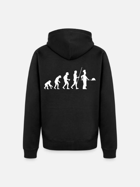 Évolution de Baker - Veste à capuche bio Premium Unisexe - noir
