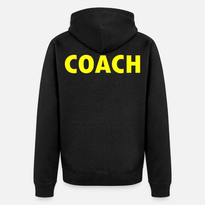 Coach - Unisex Premium Bio Zip Hoodie - Schwarz