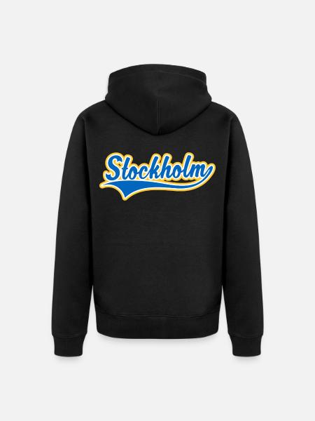 Stockholm Swoosh - Ekologisk premiumluvjack unisex - svart