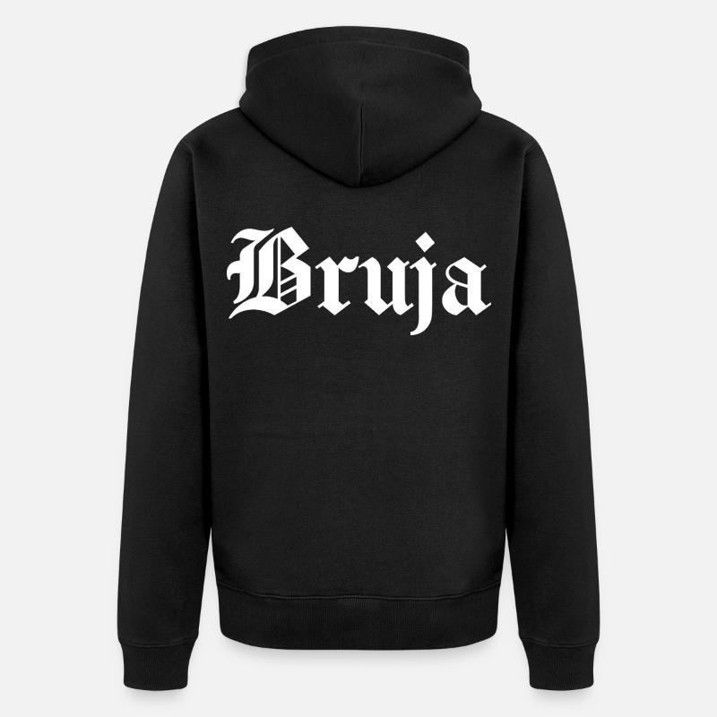 Bruja Sorcière Halloween - Veste à capuche bio Premium Unisexe - noir