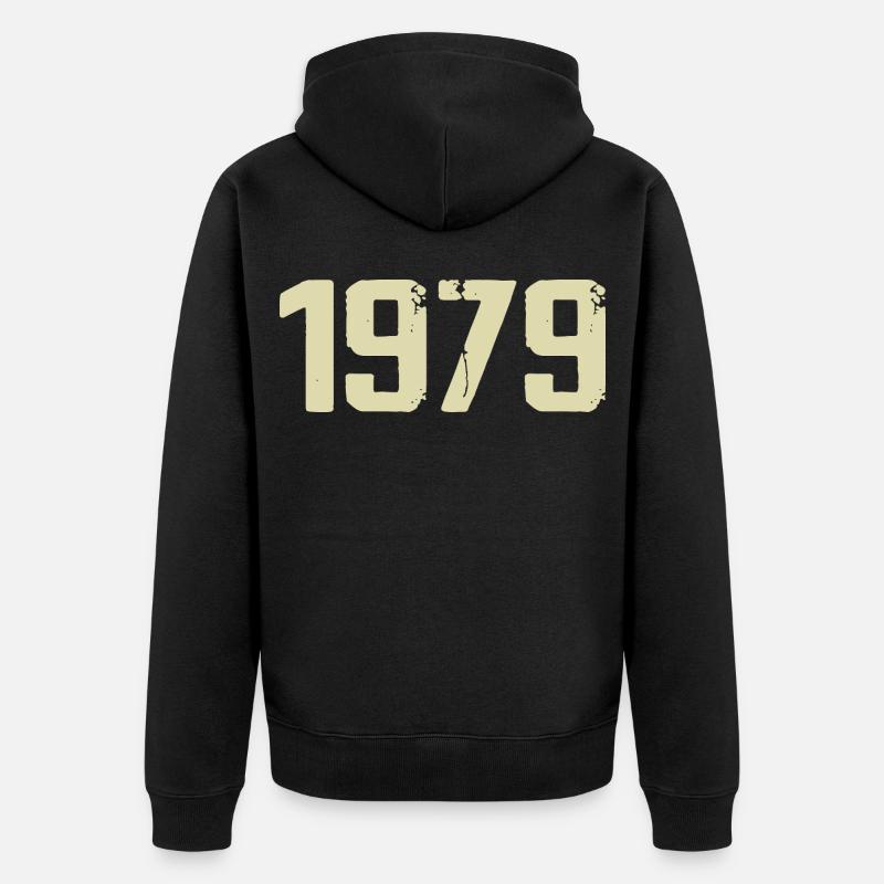 Jubilé 1979 - Veste à capuche bio Premium Unisexe - noir
