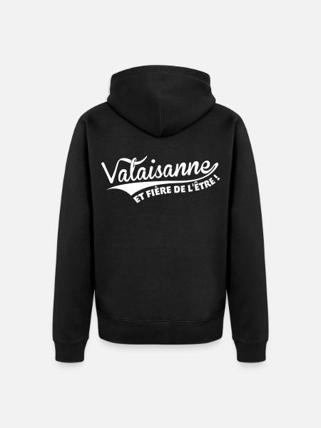 Valaisanne et fière de l'être - Veste à capuche bio Premium Unisexe - noir
