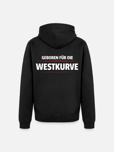 Né pour le Westkurve - Veste à capuche bio Premium Unisexe - noir