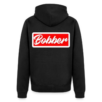 bobber chopper biker autocollant de croisière autocollant - Veste à capuche bio Premium Unisexe - noir - Dos - Nico (187cm)