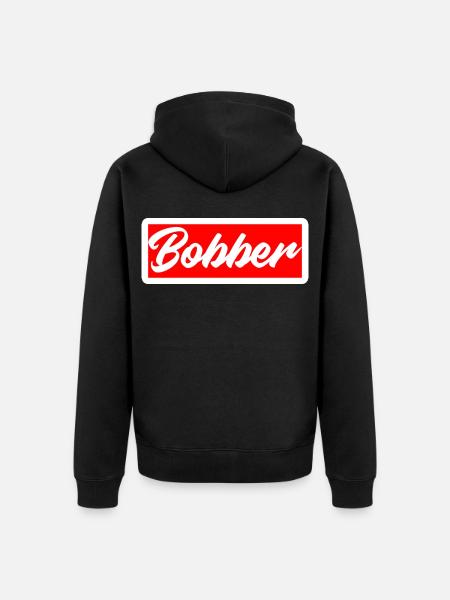 bobber chopper biker autocollant de croisière autocollant - Veste à capuche bio Premium Unisexe - noir