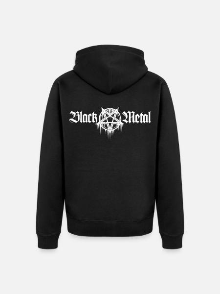 Black Metal | With pentagram - Unisex Premium Organic Zip Hoodie - black