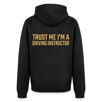 Instructeur de conduite Trust me Drive Tutor - Veste à capuche bio Premium Unisexe - noir - Dos - Nico (187cm)