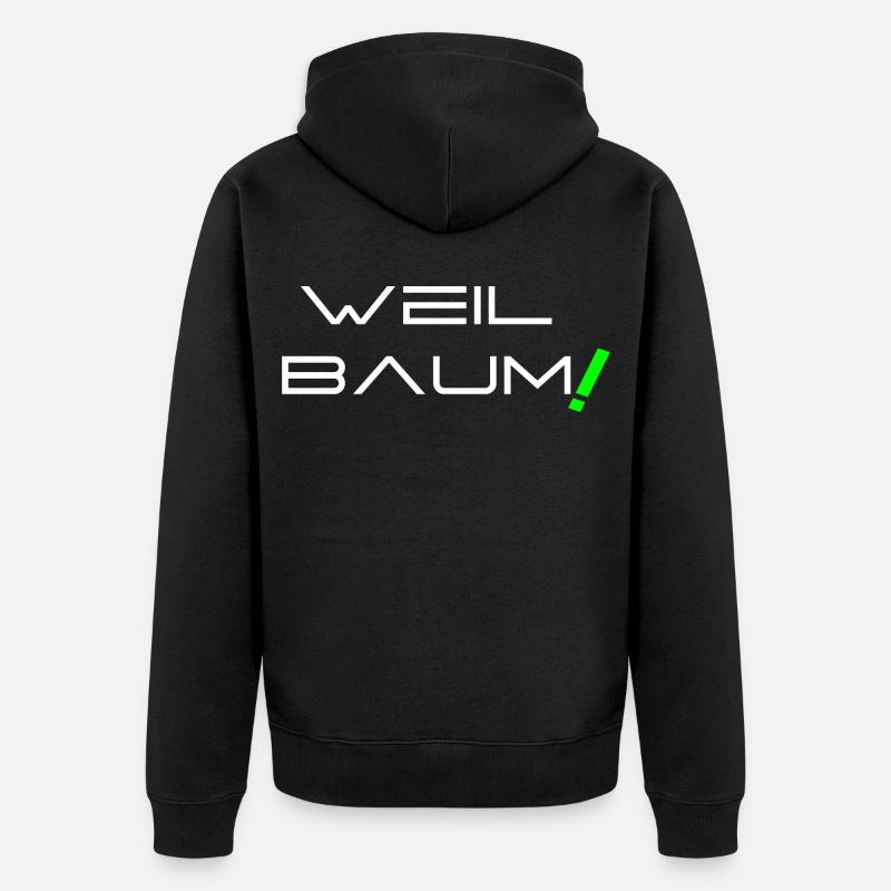 Parce qu’arbre ! - Veste à capuche bio Premium Unisexe - noir