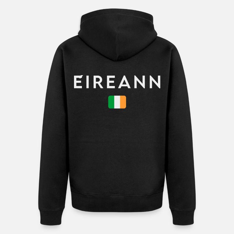 Drapeau de l’Irlande, Irish Pride - Veste à capuche bio Premium Unisexe - noir