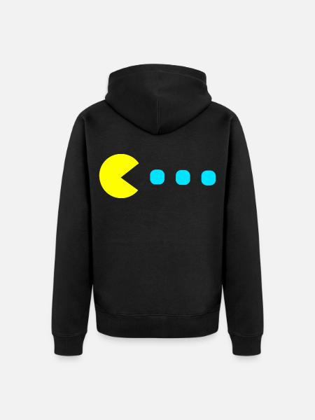 Retro Game - Unisex Premium Organic Zip Hoodie - black