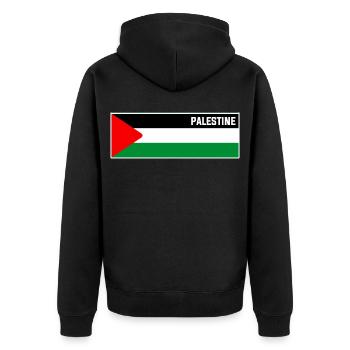 Soutien Palestine - Veste à capuche bio Premium Unisexe - noir - Dos - Nico (187cm)
