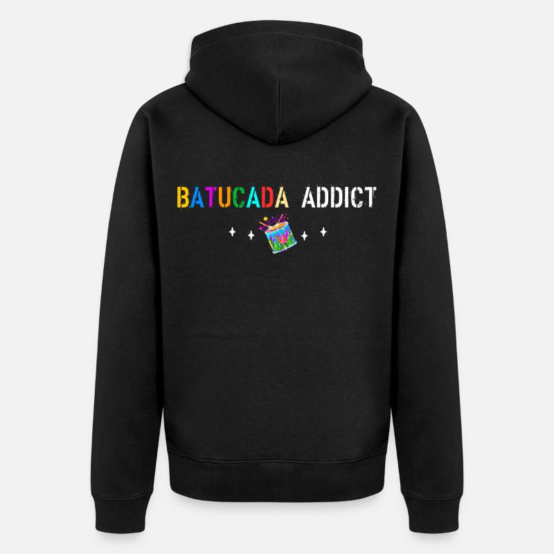 Batucada addict - Veste à capuche bio Premium Unisexe - noir