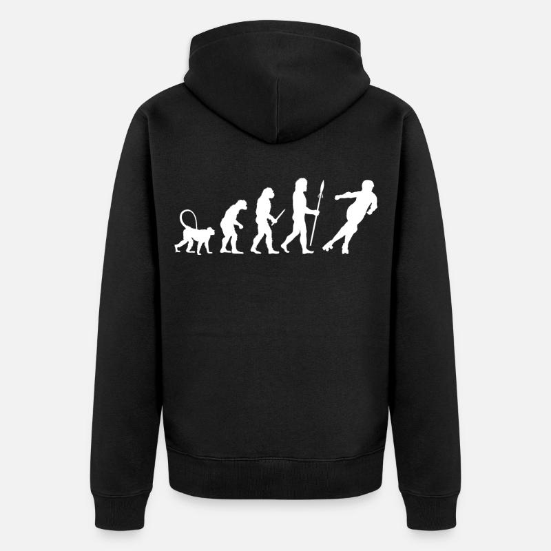 Développement du roller derby - Veste à capuche bio Premium Unisexe - noir