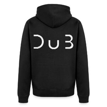 Dub Reggae Soundsystem - Rave Free party - Veste à capuche bio Premium Unisexe - noir - Dos - Nico (187cm)
