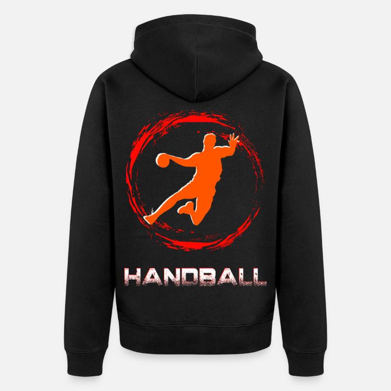 Handball - Veste à capuche bio Premium Unisexe - noir