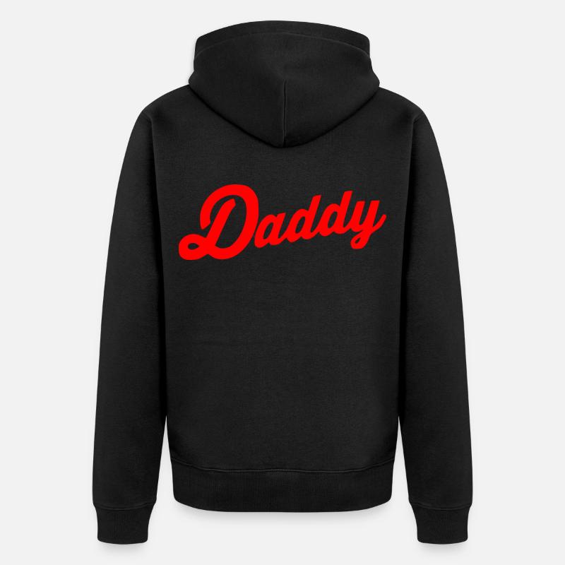 Daddy - Veste à capuche bio Premium Unisexe - noir