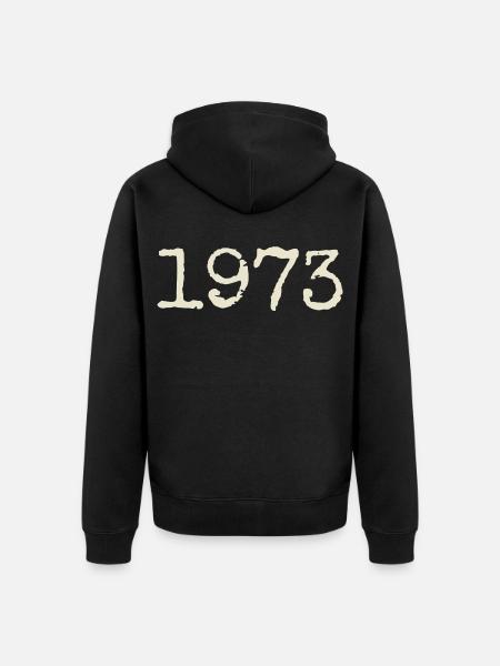 1973 Birthday Gift - Awesome since 1973 - Unisex Premium Organic Zip Hoodie - black